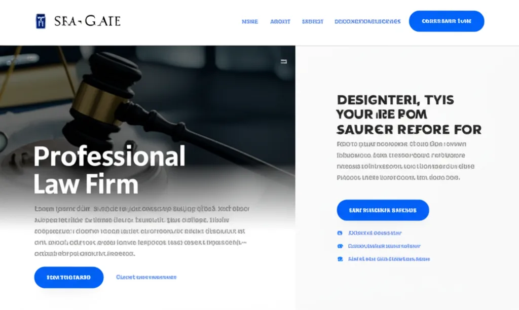 Site web cabinet d'avocats - Design professionnel