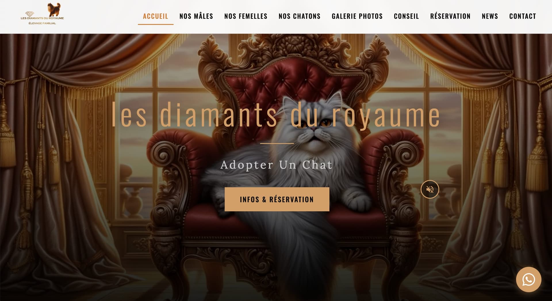 Aperçu du site Les Diamants du Royaume conservé dans le dépôt. Les rubriques ont été vérifiées sur le site public le 2 octobre 2026.