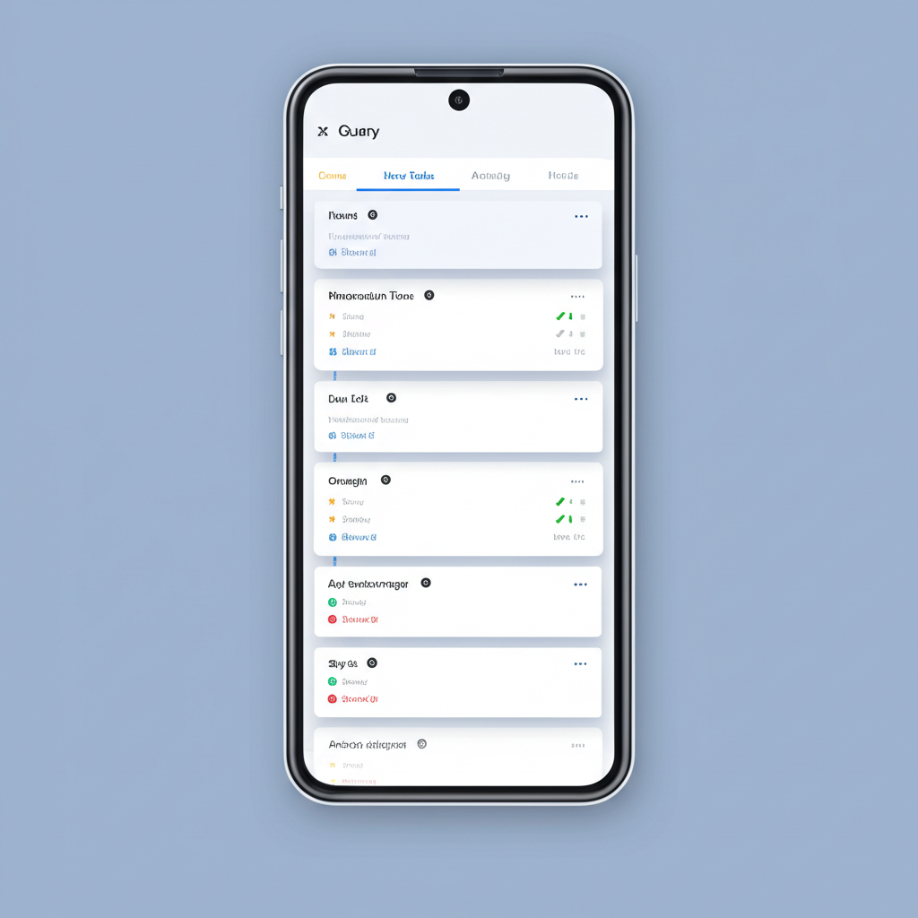 Interface principale de l'application