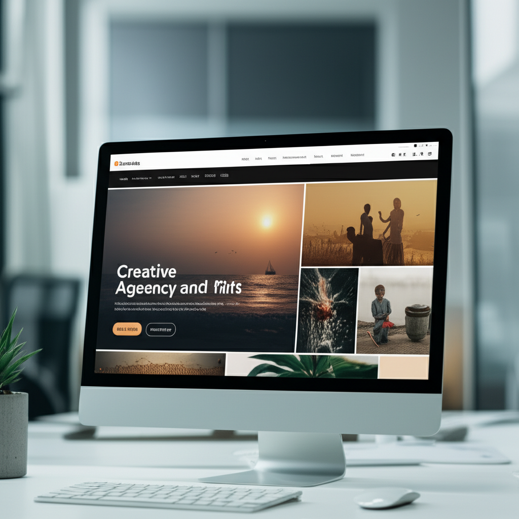 Version desktop du site